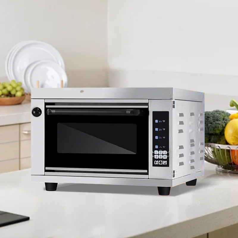 ใหม่ Commercial ยุโรปสไตล์เตาอบไฟฟ้า 60L หลอดความร้อนเตาอบความร้อนยุโรปสไตล์พิซซ่าเตาอบ