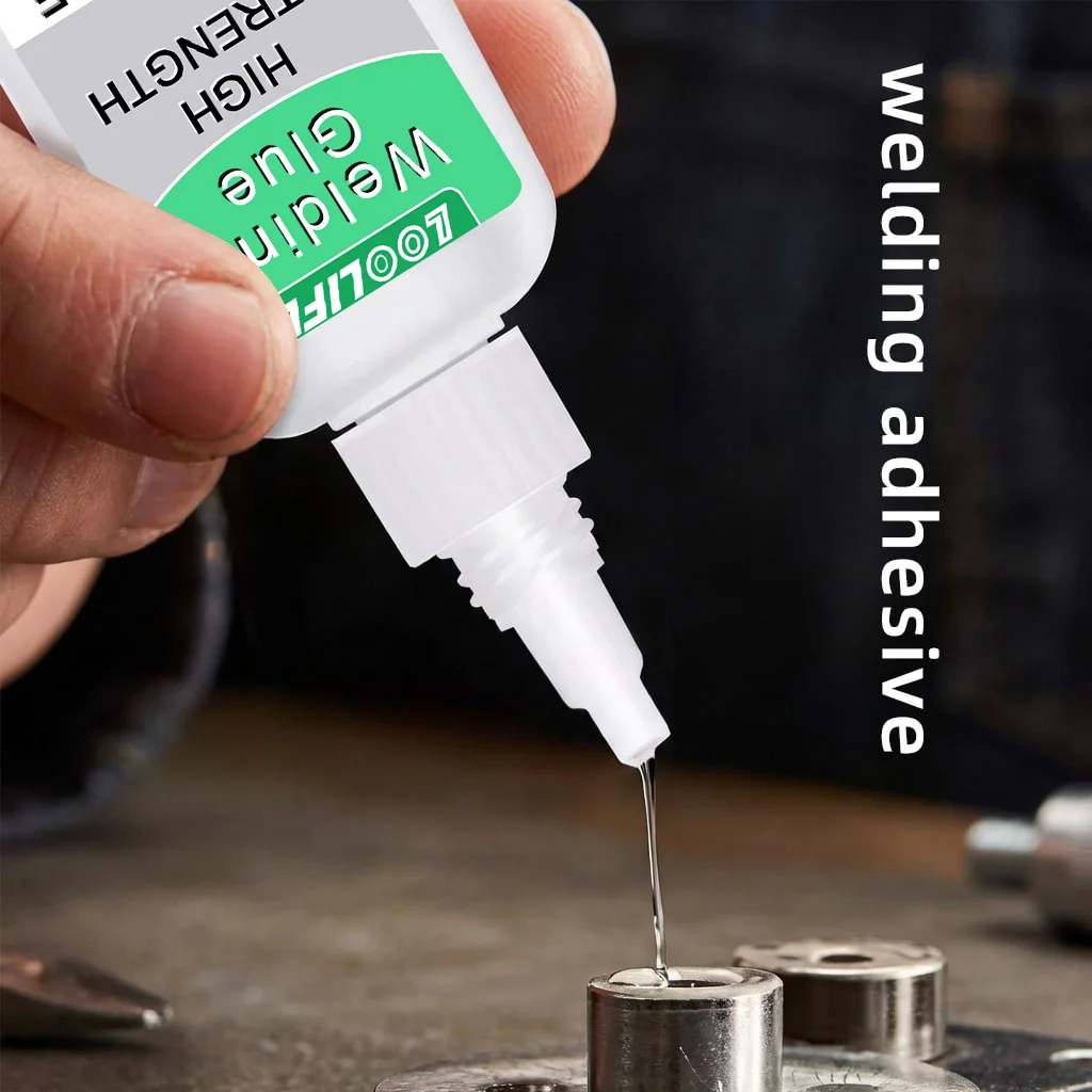 LOOLIFL Oily Glue Liquid Adhesive for Plastic –Bonds Wood, Metal, Rubber, Ceramic Leather – Industrial Strength Bonding Adhesive