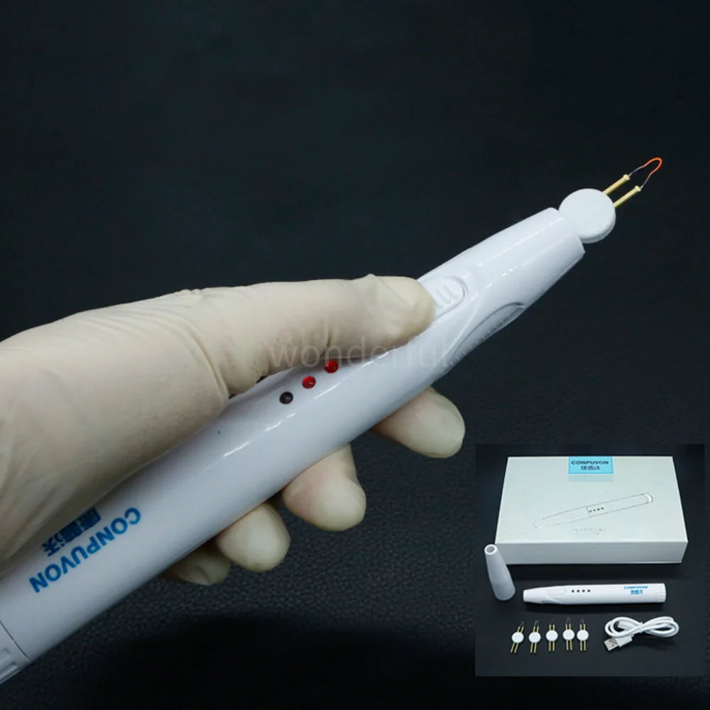 Electric Coagulation Pen Hemostat Double Eyelid Surgery Beauty Plastic Eye Cautery Komplo Rechargeable Type