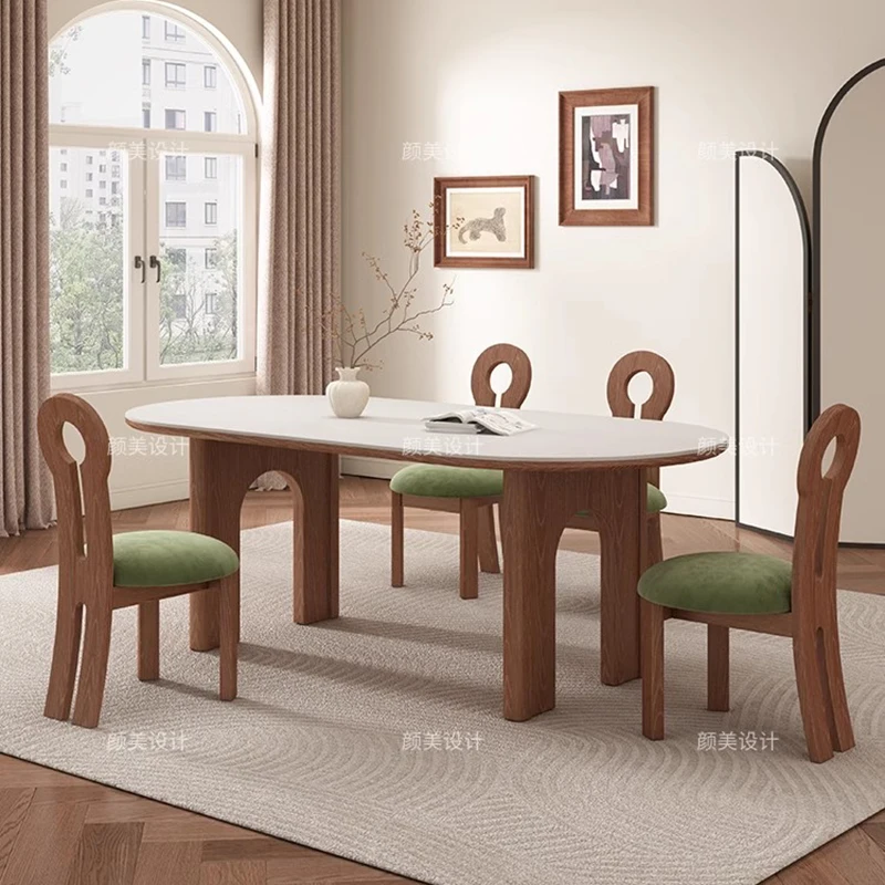 

Office Service Dining Table Portable Lounge Garden Reception Designer Dining Table Console Salon Mesa Living Room Furniture