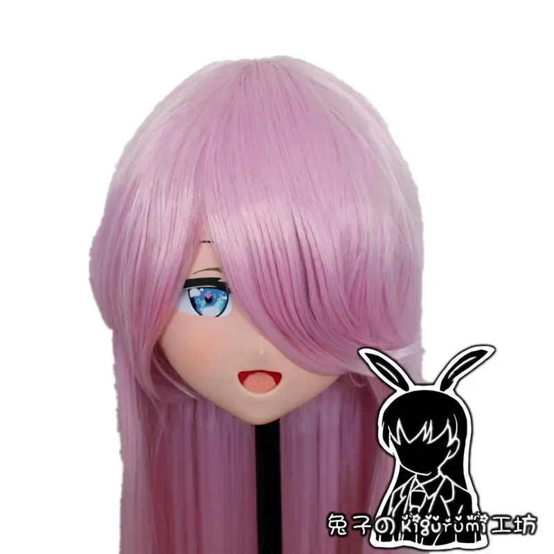

(B20) Handmade Custom Full Head Mask with Backshell Crossdressing Silicone Anime Game Narmaya Kigurumi Cosplay Mask