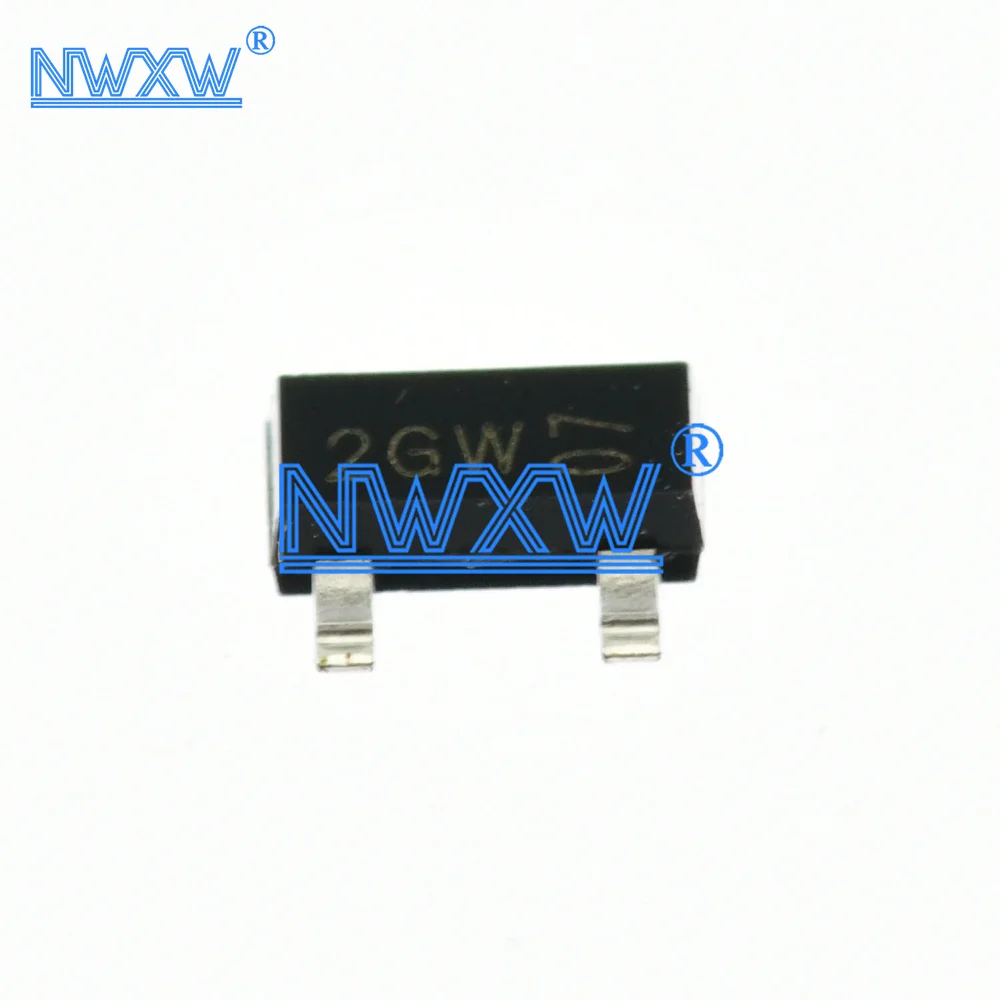 New BC850C silk screen 2G 2GW 2G * SOT-23 NPN transistor surface mount transistor 100mA45V