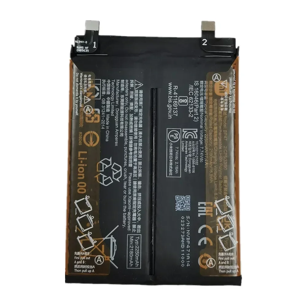 2024 anni 4500mAh Batteria originale BP47 per Xiaomi Redmi Note 11 Pro note11pro /Redmi Note 11Pro Plus Batterie del telefono Disponibile