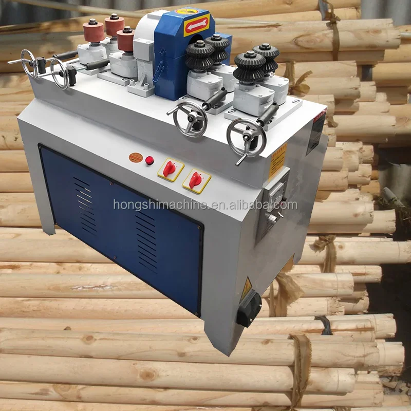 Automation Wood Round Rod Making Machines Handle Broom Stick Making Wood Rounding Cutting Woodworking Machinery