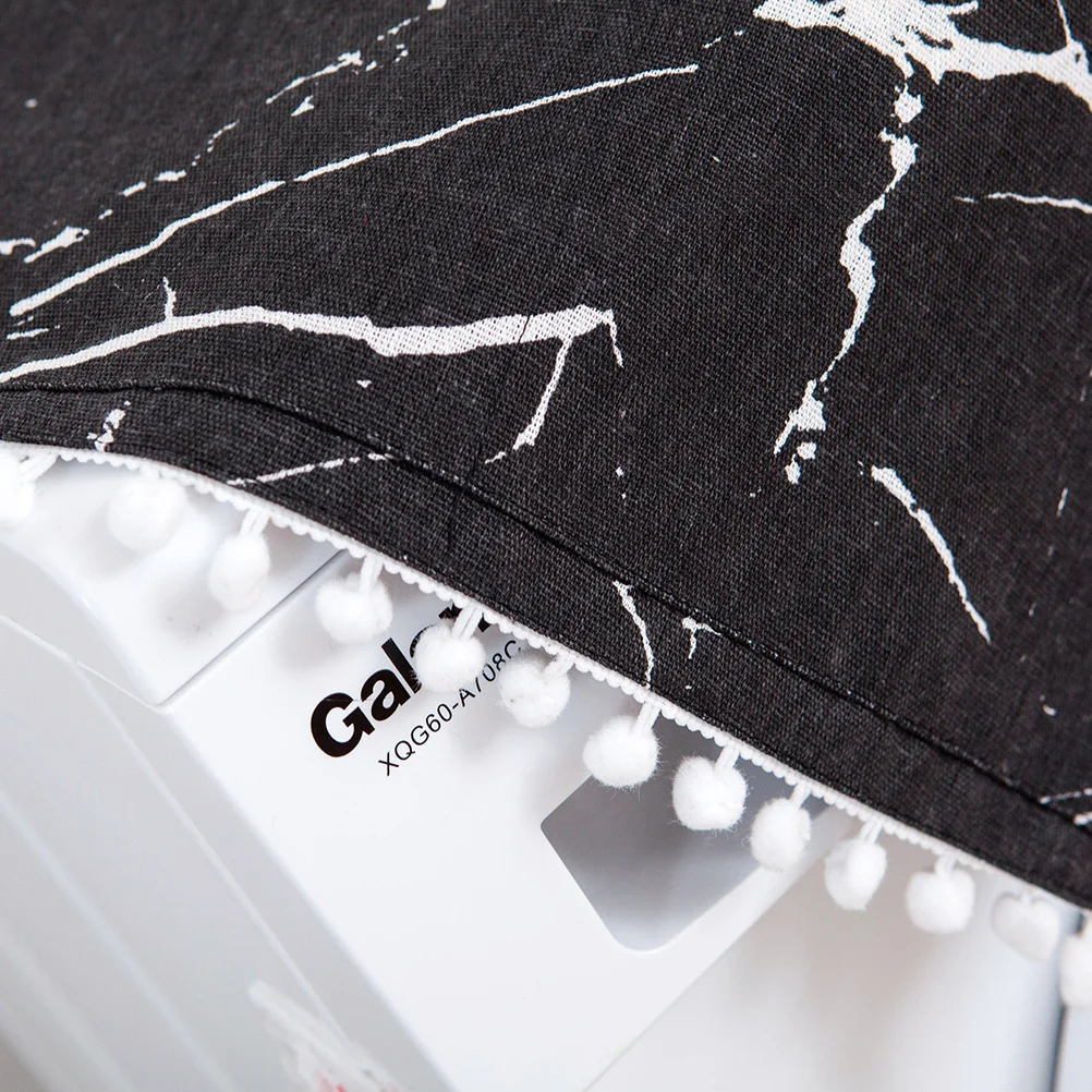 

Dust Cover For Refrigerator Washing Machine Marble Pattern Fridge Protector Sunscreen Shield Kitchen Appliance Cover Towel