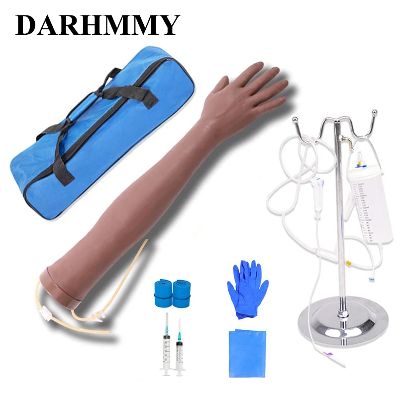 

DARHMMY IV инъекционная рука, флеботомия, тренировочный комплект для внутривенной инфузии, венепунктура, тренировка медсестры, набор моделей для рисования крови