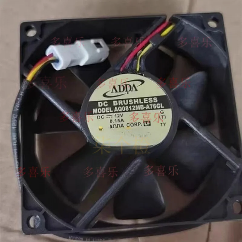 

EE for ADDA AQ0812MB-A76GL 8025 DC12V 0.15A 8CM 3-Wire Silent Waterproof Cooling Fan