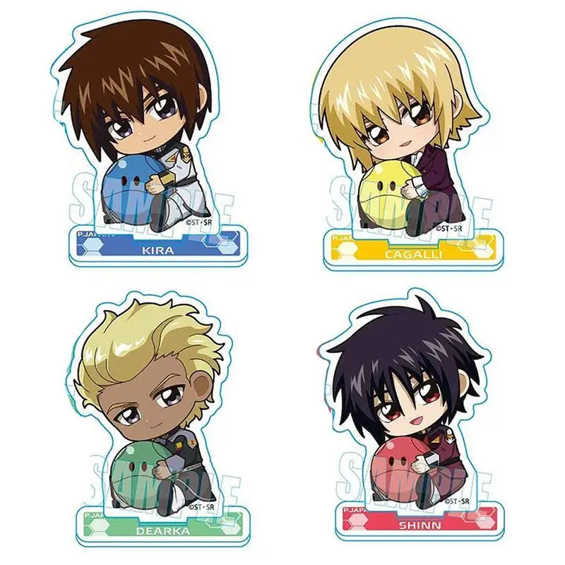 

GUNDAM Anime Figures Stand Model Plate SEED FREEDOM Plate Desk Decor Standing Friends Gift Toys for Fans cos Collection Ornament