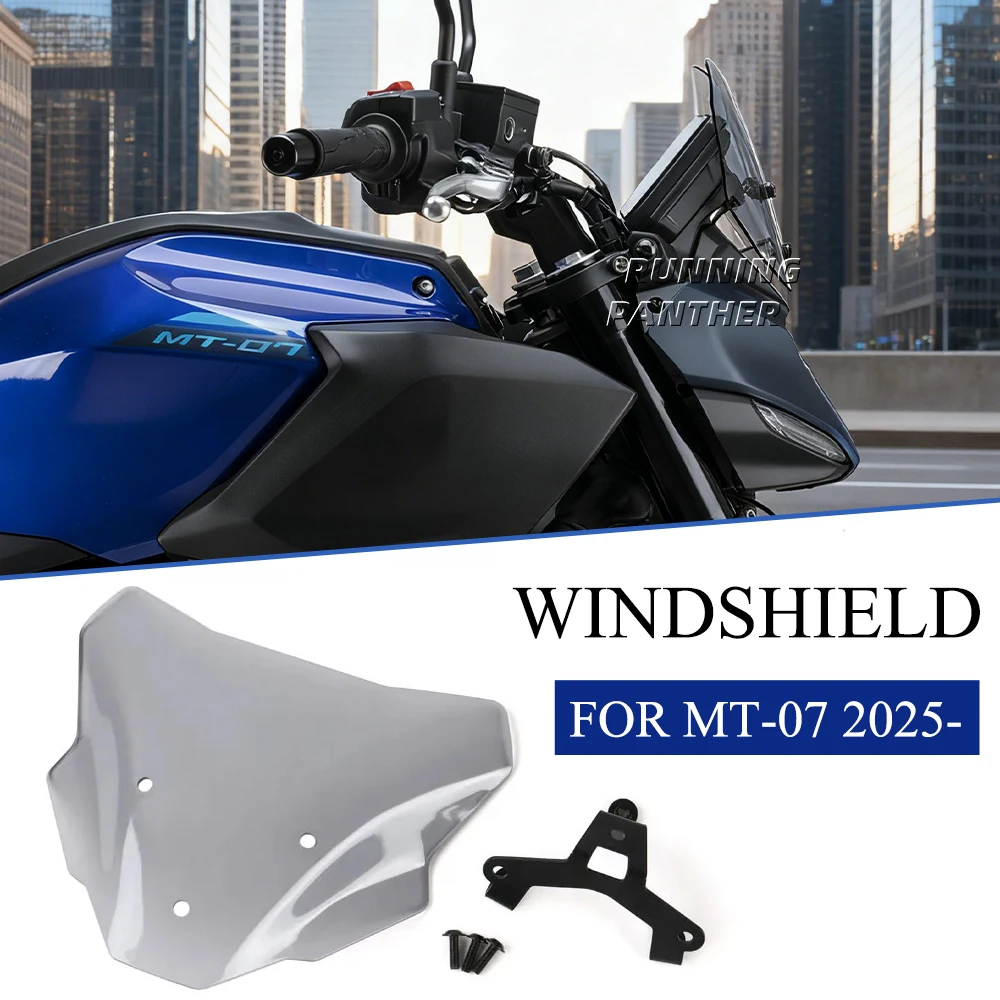 

New motorcycle accessories PC Windshield air deflector in 4 colors suitable for Yamaha MT 07 MT-07 2025 ﻿