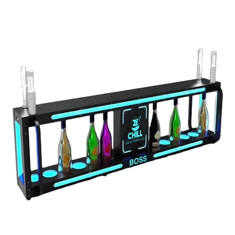 acrylic wine stand  bottle presenter display  for louisa 134  glorifier vip service tray customized logo