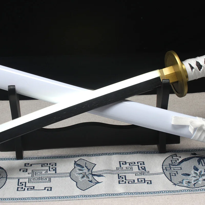 104 cm/41 Zoll Roronoa Zoro Katana Leuchtendes Schwert Anime Charakter Cosplay Spielzeugschwert mit Gürtel und Halter Wado Ichimonji Halloween