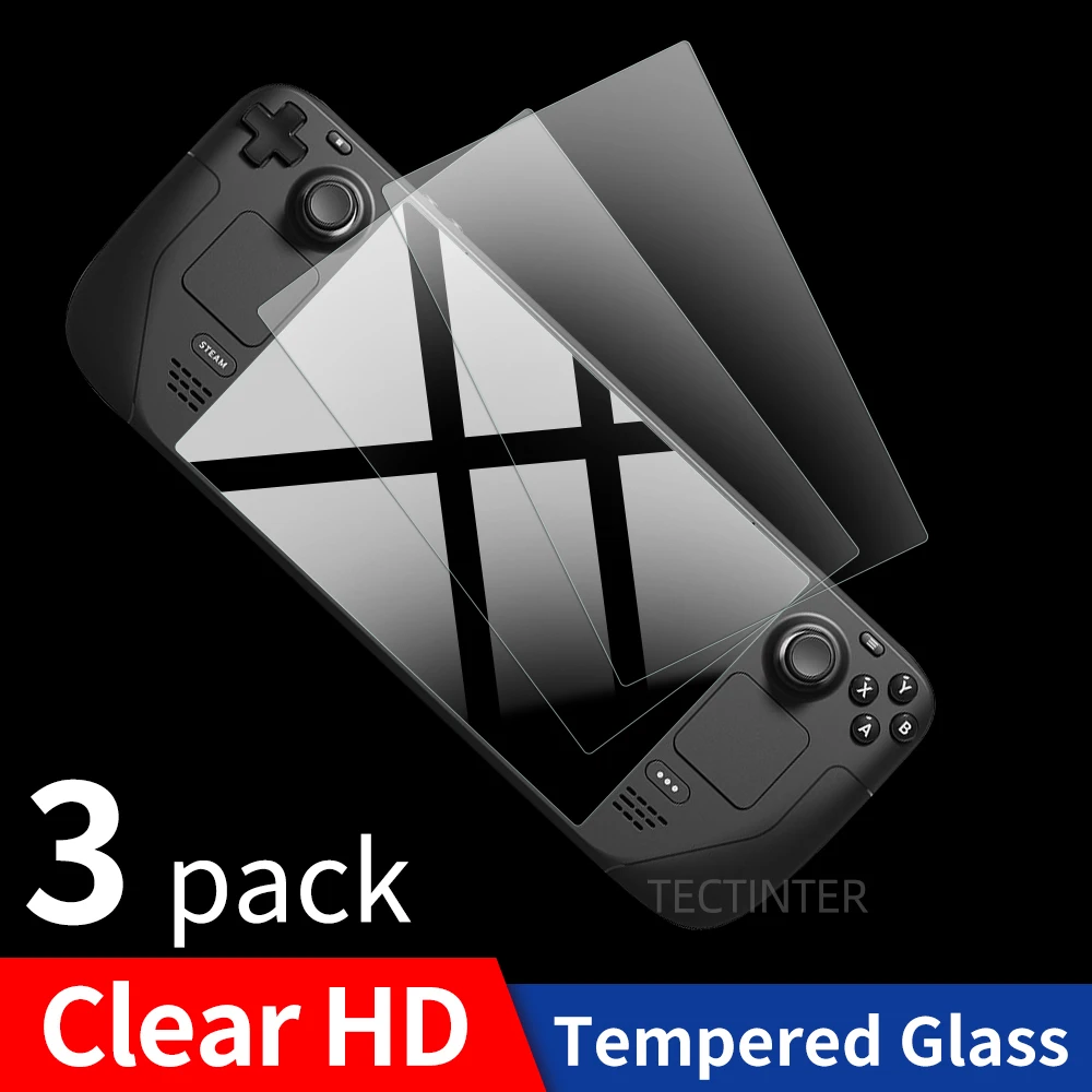 For Valve Steam Deck Game Console Screen Protector Anti-Scratch 9H Premium Tempered Glass Guard Film for Steam Deck Accessories