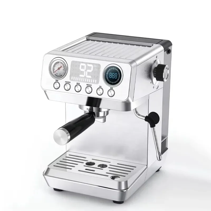 STLF Multifunctional three-screen display retro button coffee machine, intelligent temperature control and pressure control,