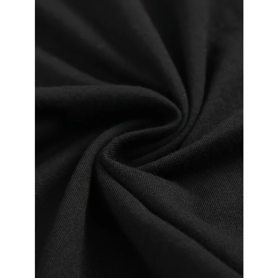 Camiseta de ombro caído com estampa de letras e cruz, blusa casual de manga curta com gola redonda para primavera e verão, roupas femininas