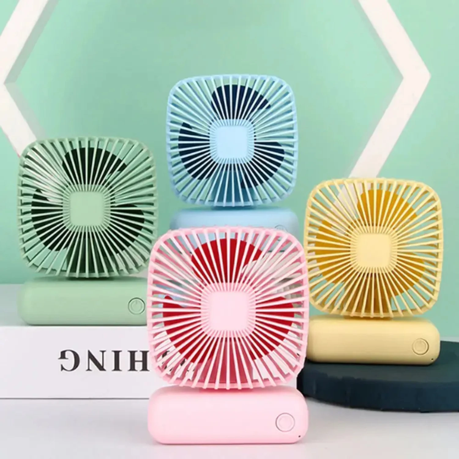 

Stay cool and comfortable with this efficient, compact, and lightweight mini handheld USB fan - The perfect portable cooling dev