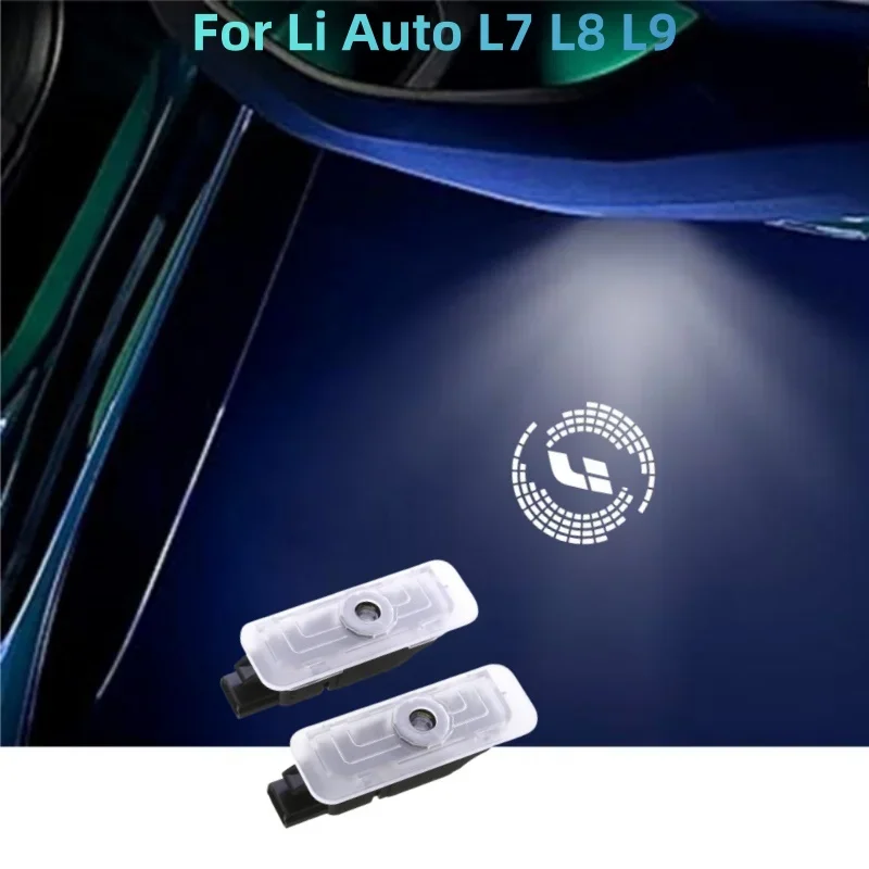 

2pcs Car Door Welcome Lights Projection Laser Ambient Light Welcome Light For Leading Ideal Li Auto L7 L8 L9 Car Accessories