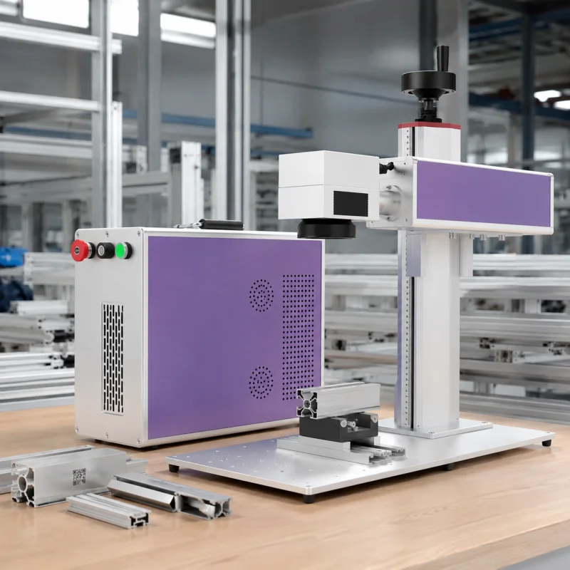 Enclosed Fiber Laser Marking Machine For Jewelry Parts Permanent Marking Low Maintenance B2B Supplier For Production Line