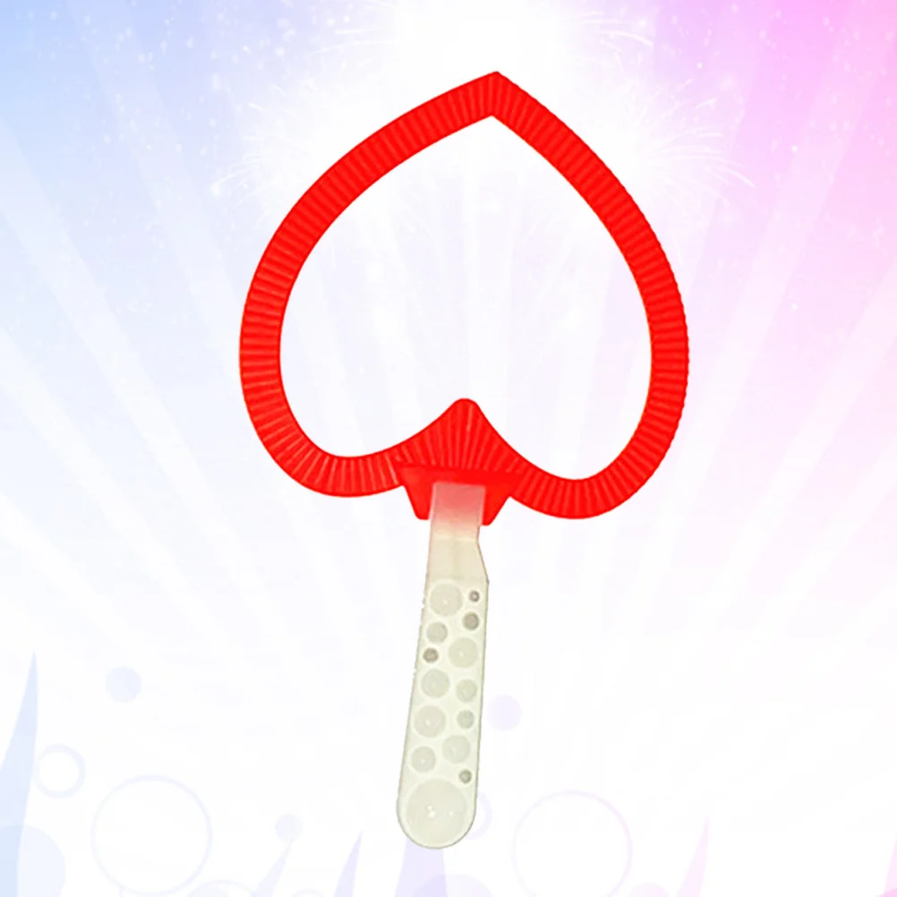 เครื่องเป่าฟองสบู่รูปหัวใจขนาดใหญ่ สำหรับเด็กเล่นสนุกกลางแจ้ง เหมาะสำหรับเด็กชายและเด็กหญิง