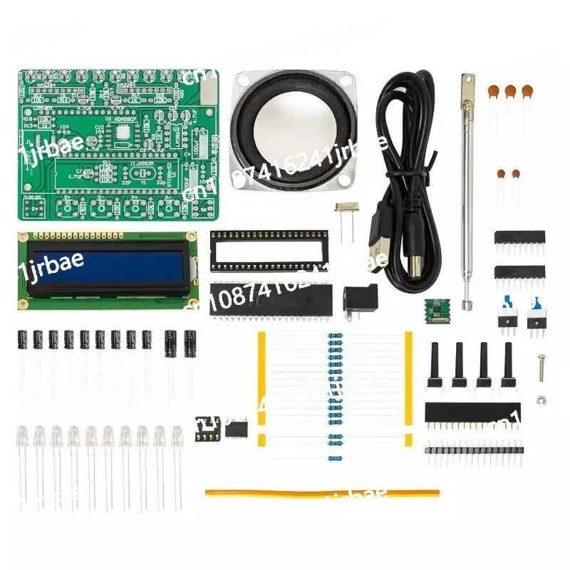 DIY FM digital radio Kit TJ-56-634 with level indication single-chip microcomputer RDA5807