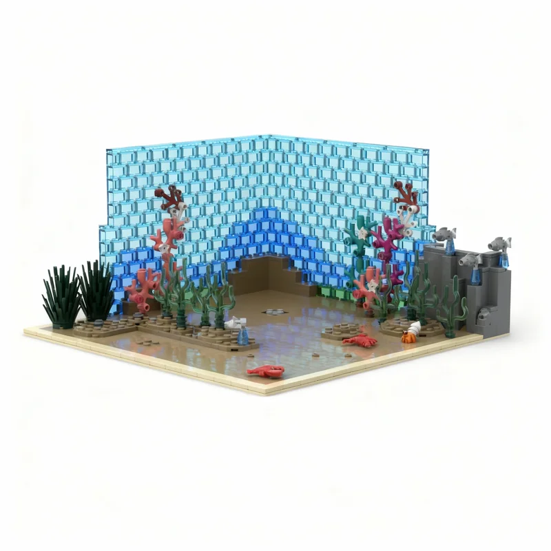 714pcs-moc-super-heroes-marvelal-diorama-namor’s-throne-model-building-blocks-christmas-gift-toy-architecture-collection-display