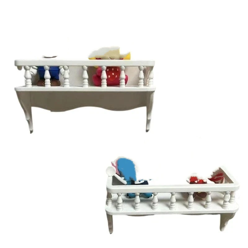 1: 12 Dollhouse Simulation Wall Mounted Storage Rack Scene Decoration New 1Pcs Micro Model Miniature Building Model Accessories