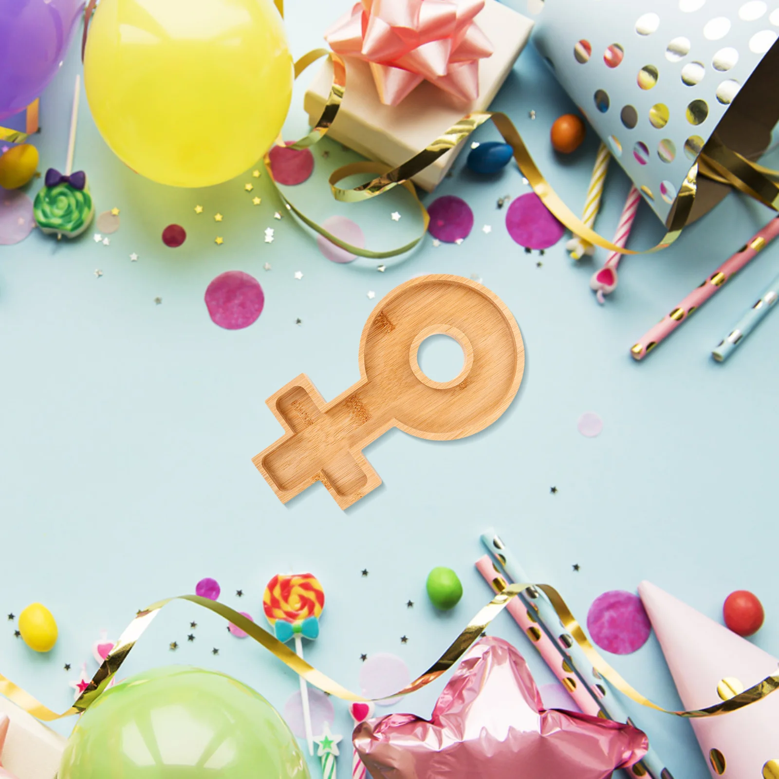 

Cheese Parties Birthday Cutie Food Trays for Party Coffee Holding Bamboo Serving Appetizer Fruit Platter