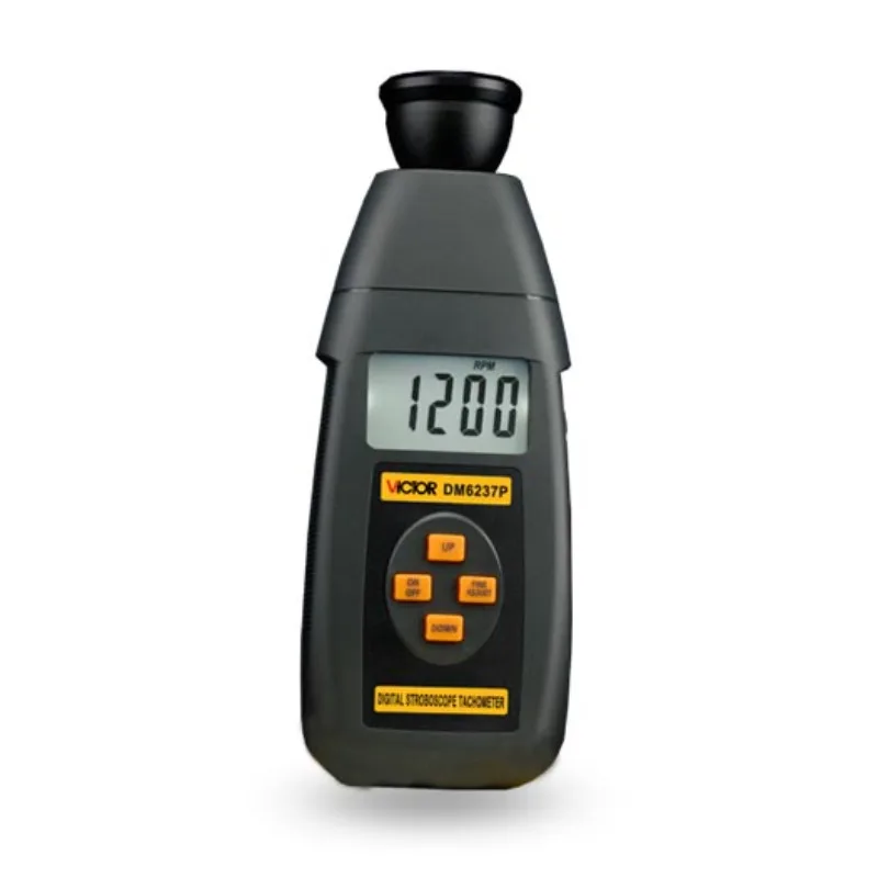 

VICTOR DM6237P Digital Stroboscope Tachometer 60 To 19999RPM Measuring Range VC DM6237P VC 6237P Tachometer