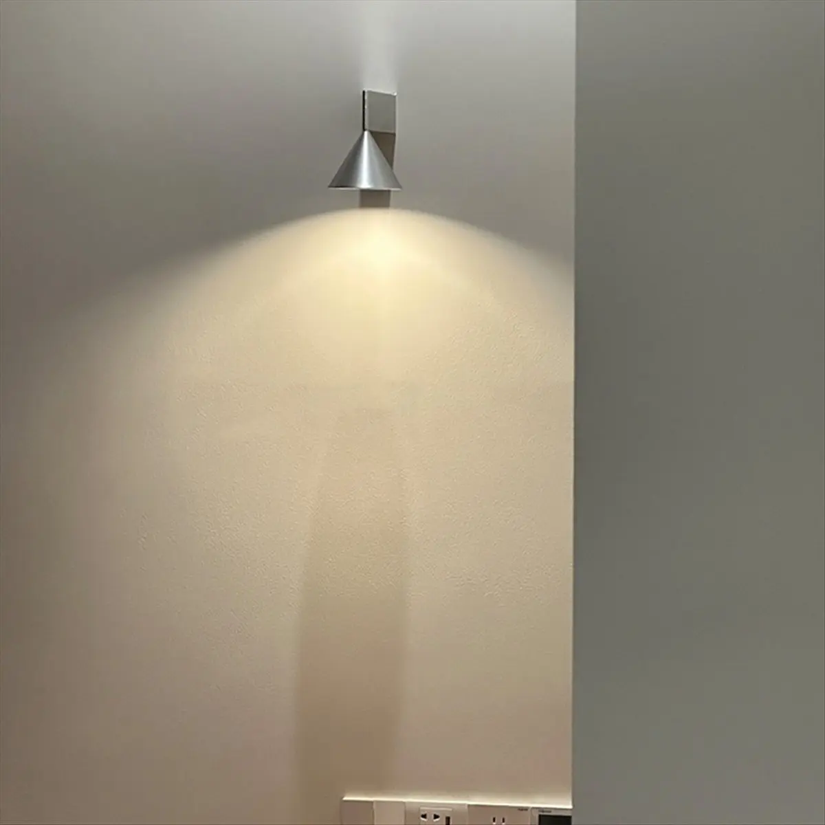 A93G Interior Wall Lights Home Decorations Cone Small LED Wall Lamp Geometry Wall Mirrors Lighting Lamps Living Room Light