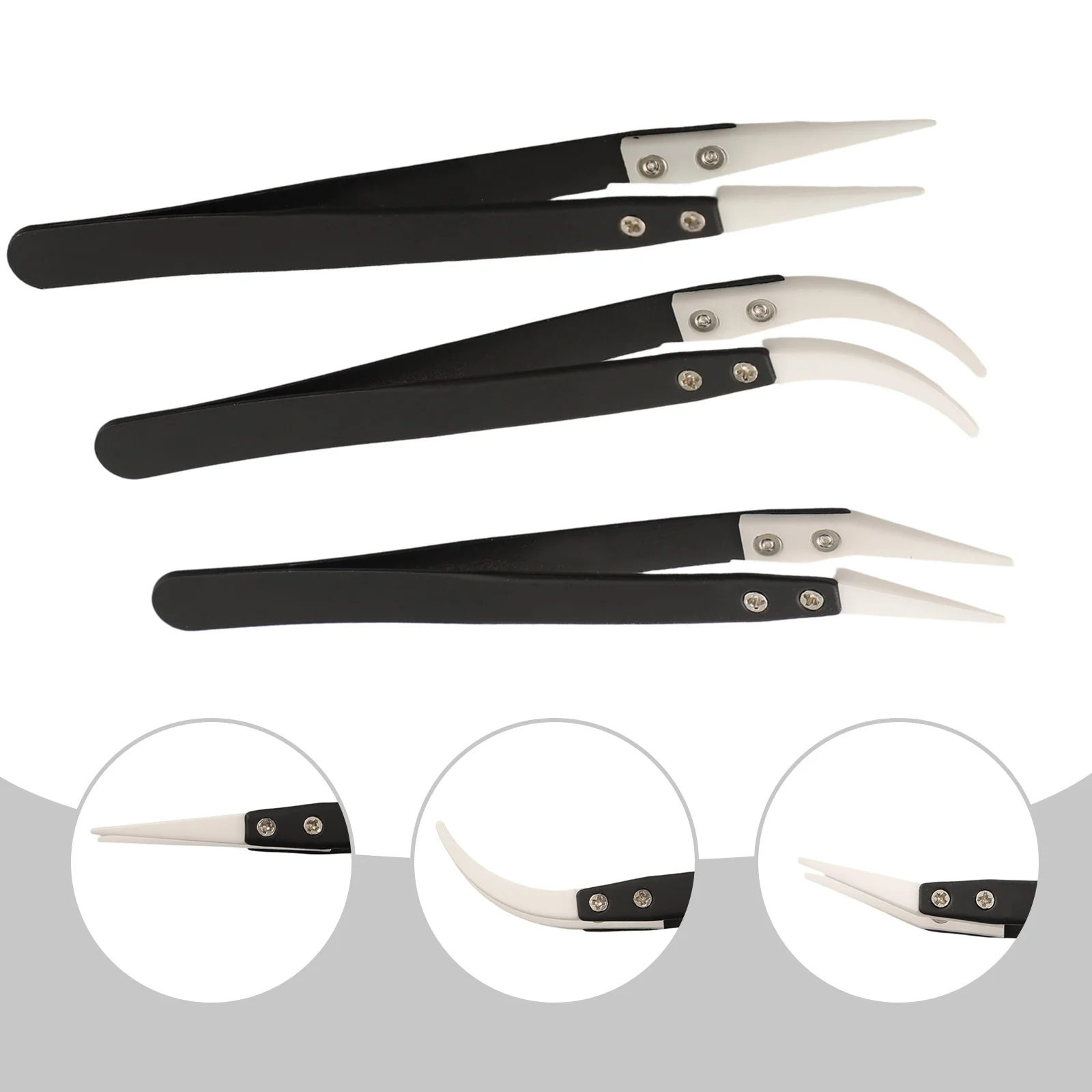 

Black Handle Tweezers Precision Tweezers Precision Maintenance Acid And Alkaline Resistance For Delicate Parts