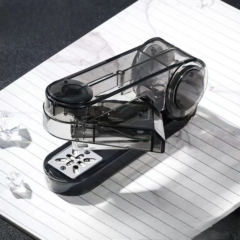 

1 шт. модный практичный прозрачный вращающийся степлер прочный эффективный универсальный степлер для офиса и учебы