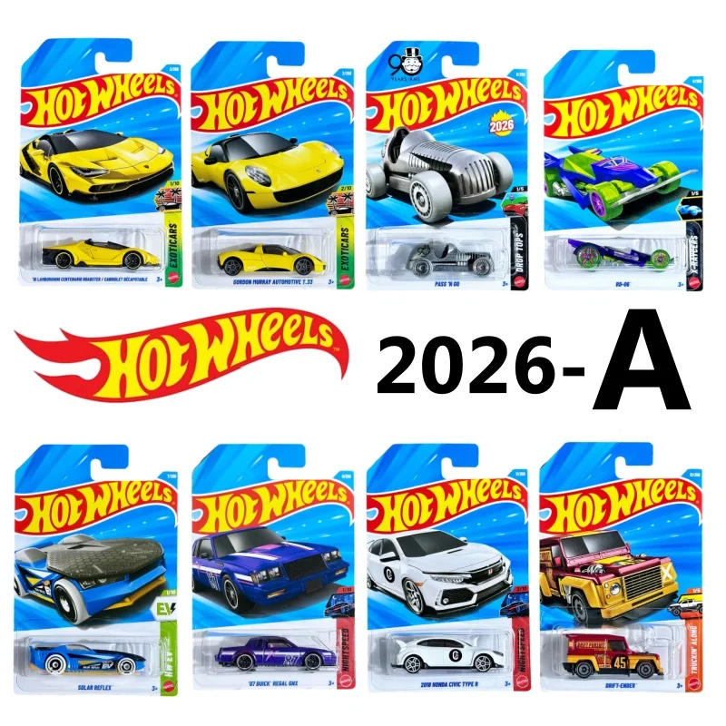 

Hot Wheels 2026 A And B Batch Diecast Alloy Cars Bugatti Ferrari SF90 Porsche Optimus Prime Collectible Toys For Kids Collectors