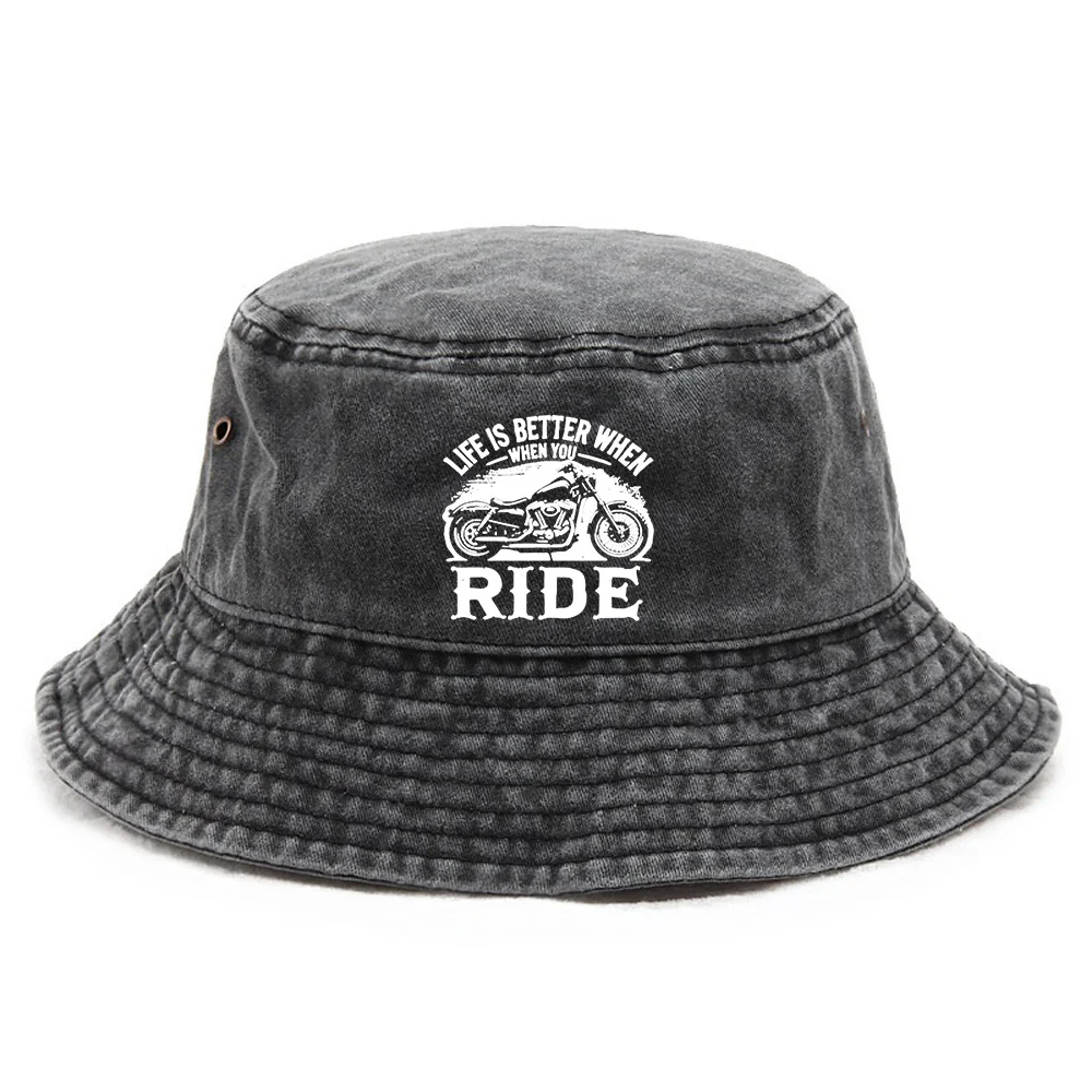 1pc of a Ride Hat, Outdoor Fashion Headwear for Men, Fishing Bucket Hats, Travel Dad Hats, Ideal for Outdoor Activities, Collaps
