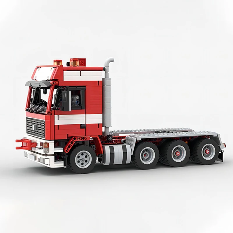 Customed MOC Building Blocks Transport Cars F16 Heavy Freight Truck Head DIY Technology Assembly Bricks Toys Kid's Gifts Sets