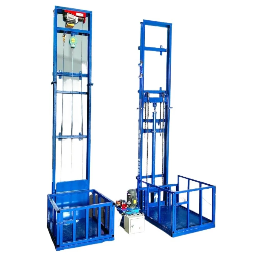 

Electric hydraulic cargo elevator hoist household simple lifting platform