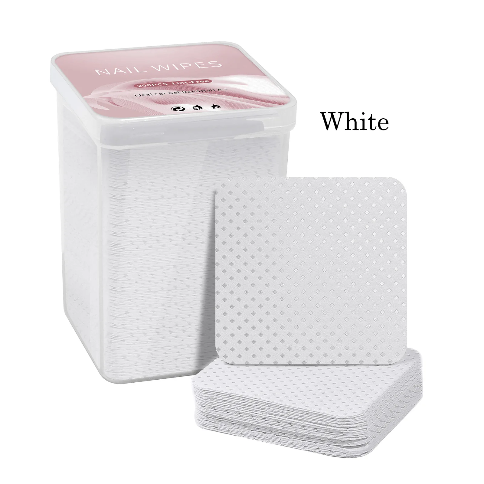 Niet-pluizende nagellakremover Katoenen doekjes UV Gel Tips Remover Cleaner Paper Pad Nagellak Art Cleaning Manicure Tools