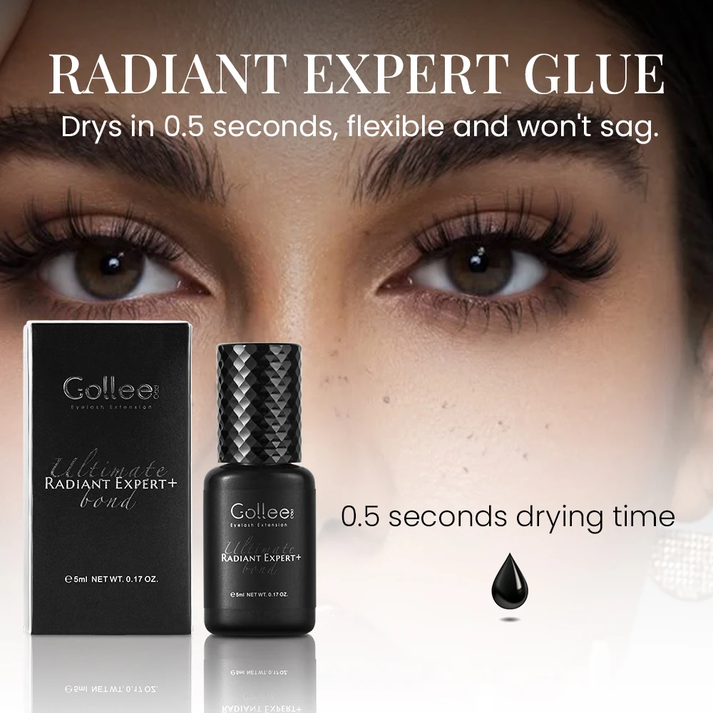 

Клей для наращивания ресниц Gollee, быстросохнущий (0,5 с), для салонов, супер-фиксатор, профессиональный клей для наращивания ресниц, для макияжа
