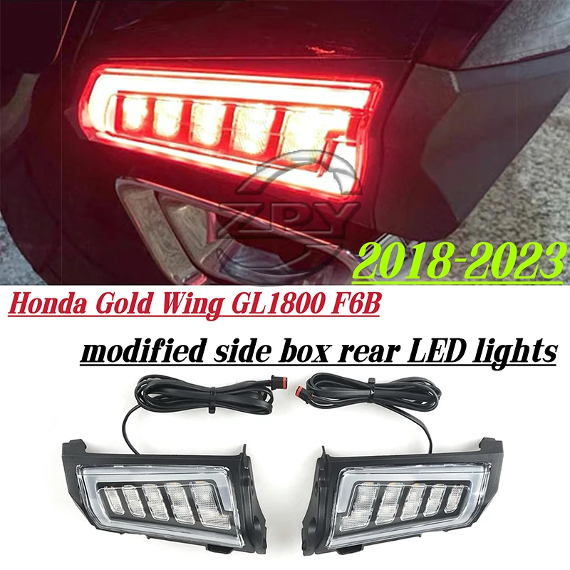 For Honda Goldwing Gold Wing GL1800 Tour 2018-2023 2022 2021 Motorcycle Rear Saddlebag Saddle Bag Turn Signal LED Lights Lamp