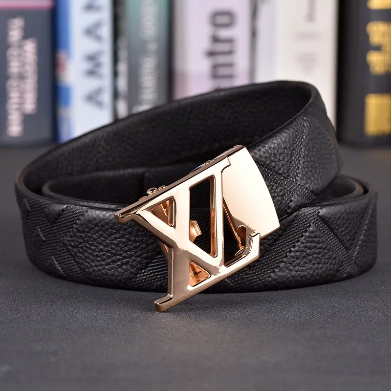 Men's belt luxury brand designer fashion automatic buckle men's jeans high-quality material belt men's pants belt holiday gift