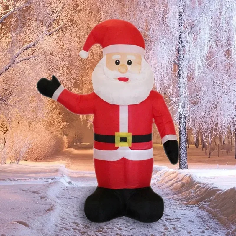 

2.4-meter waving inflatable Santa Claus Christmas LED illuminated welcome air model Santa Claus inflatable air model