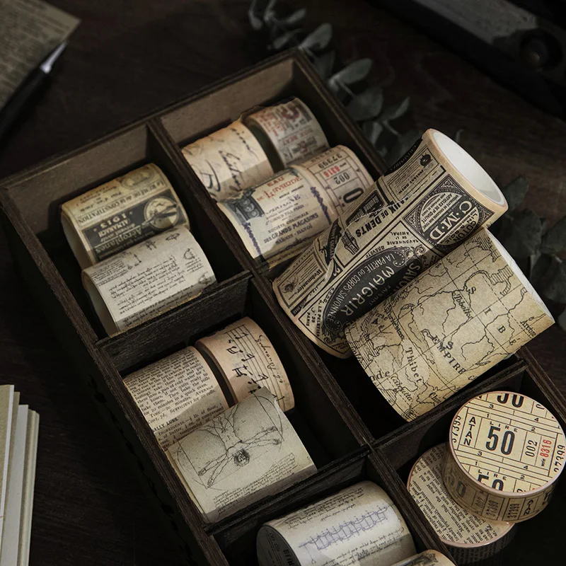 Yoofun 300 см васи лента винтажная карта билет купон Маскировочная лента для коллажа нежелательный журнал Скрапбукинг планировщик сделай сам