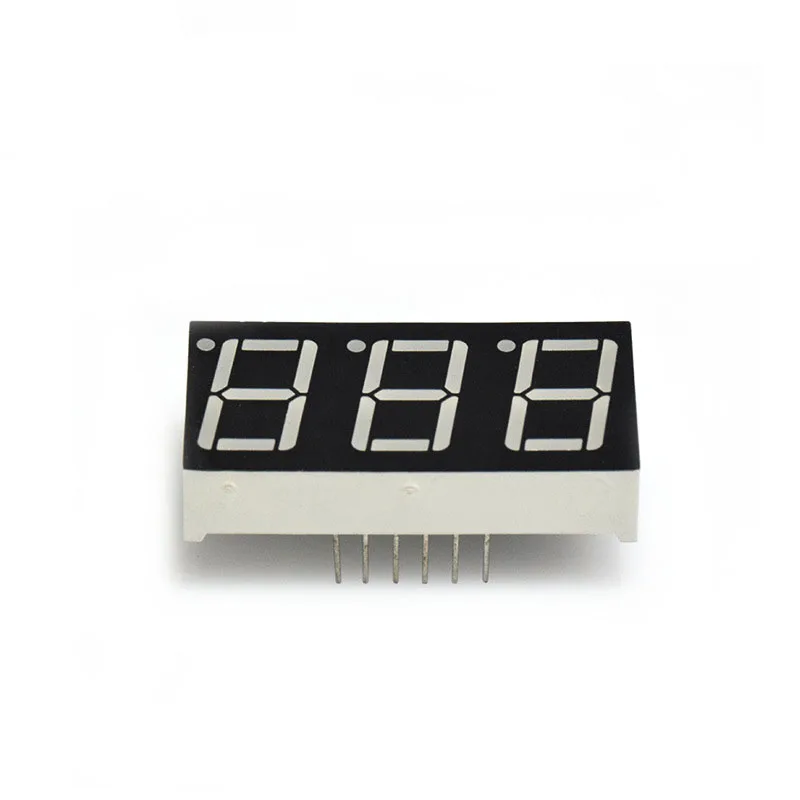 10 шт./лот светодиодная цифровая трубка 0,56 дюйма 3 бит общий катод/анод красный/синий/зеленый/белый/желтый
