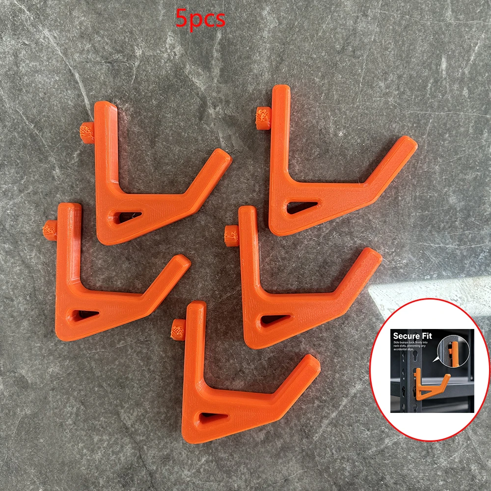 5-Pack Triangular Structure Shelf Hooks, Heavy-Duty Rack Hooks, Rust-Free Plastic Material, Suitable for Warehouse Shelves, Vehicle Storage Racks, and Storage Hooks