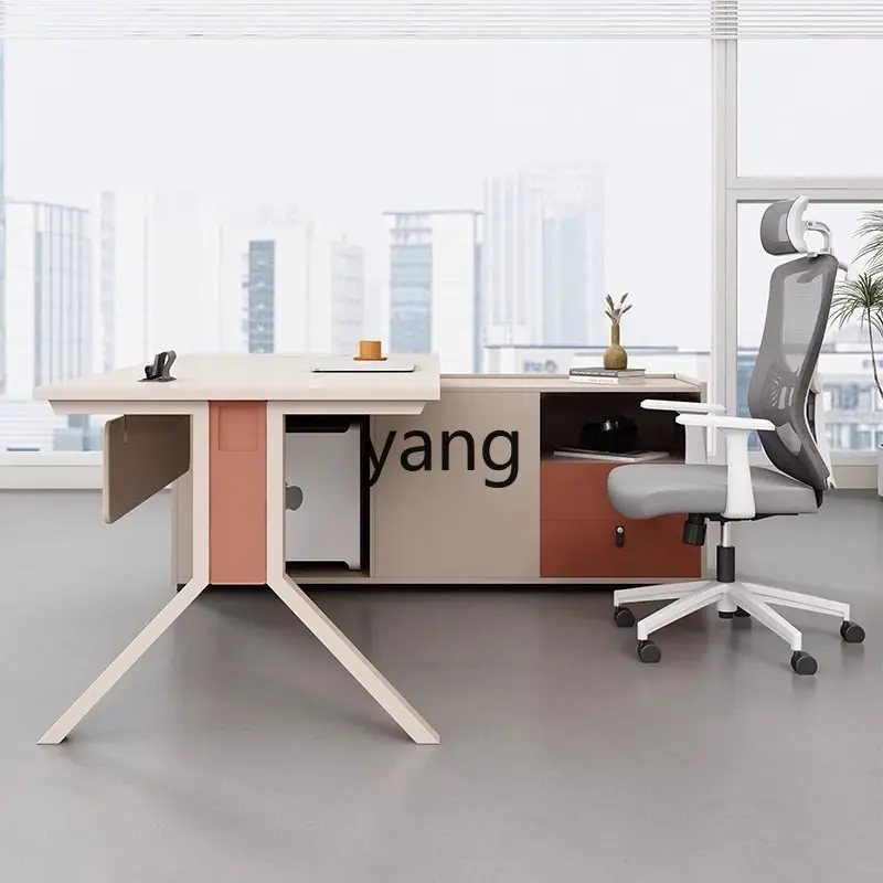 LMM modern minimalist manager desk office supervisor desk and chair combination