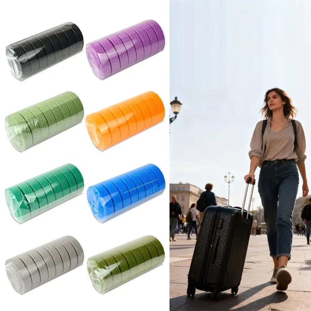 

8Pcs/Set Silicone Luggage Wheels Protector Cover Reduce Noise Anti-slip Luggage Caster Shoes Shock Absorption Reduce Wheel Wear