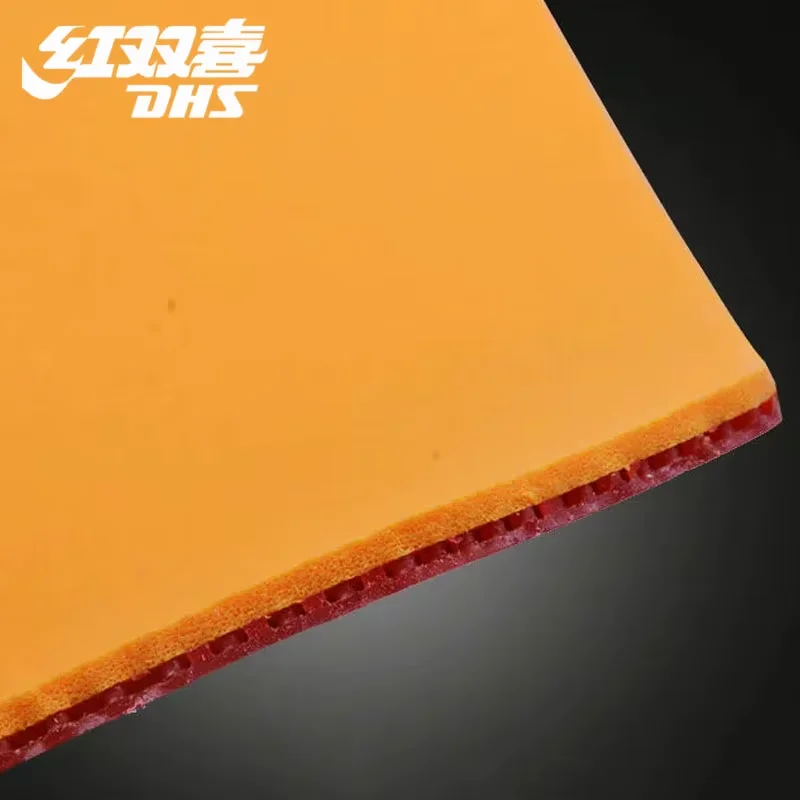 Original DHS PF4 PF4 50 Table Tennis Rubber Table Tennis Racket Racquet Simple Hurricane 3 for Training Ping Pong Table Rubber