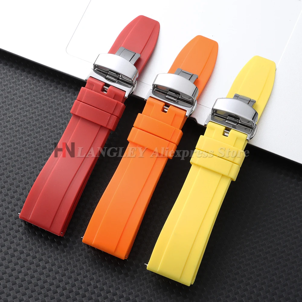 Schnellverschluss-Gummi-Uhrenarmband für Omega Ersatzarmband für Tissot für Citizen für Seiko 18mm 20mm 22mm 24mm Silikonbänder – Detail 14