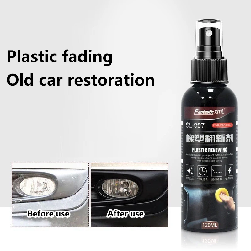 

Восстановитель пластика для автомобиля, придающий черный глянец, чистящая полироль, ремонтное покрытие, средство для обновления, 120 мл, средство для восстановления резины, новинка 2026 года
