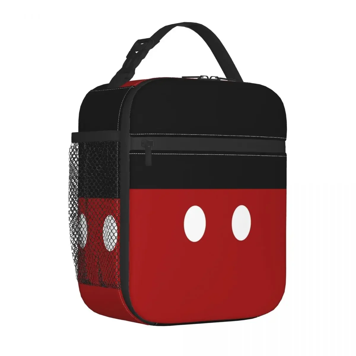 Cartoon Minnie Insulated Lunch Bag for Work School Animated Cartoon Character Waterproof Thermal Cooler Bento Box Women Kids