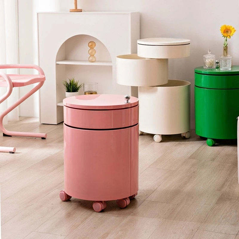 

Nordic Internet celebrity bedside table simple modern living room movable trolley side cabinet small apartment storage cabinet