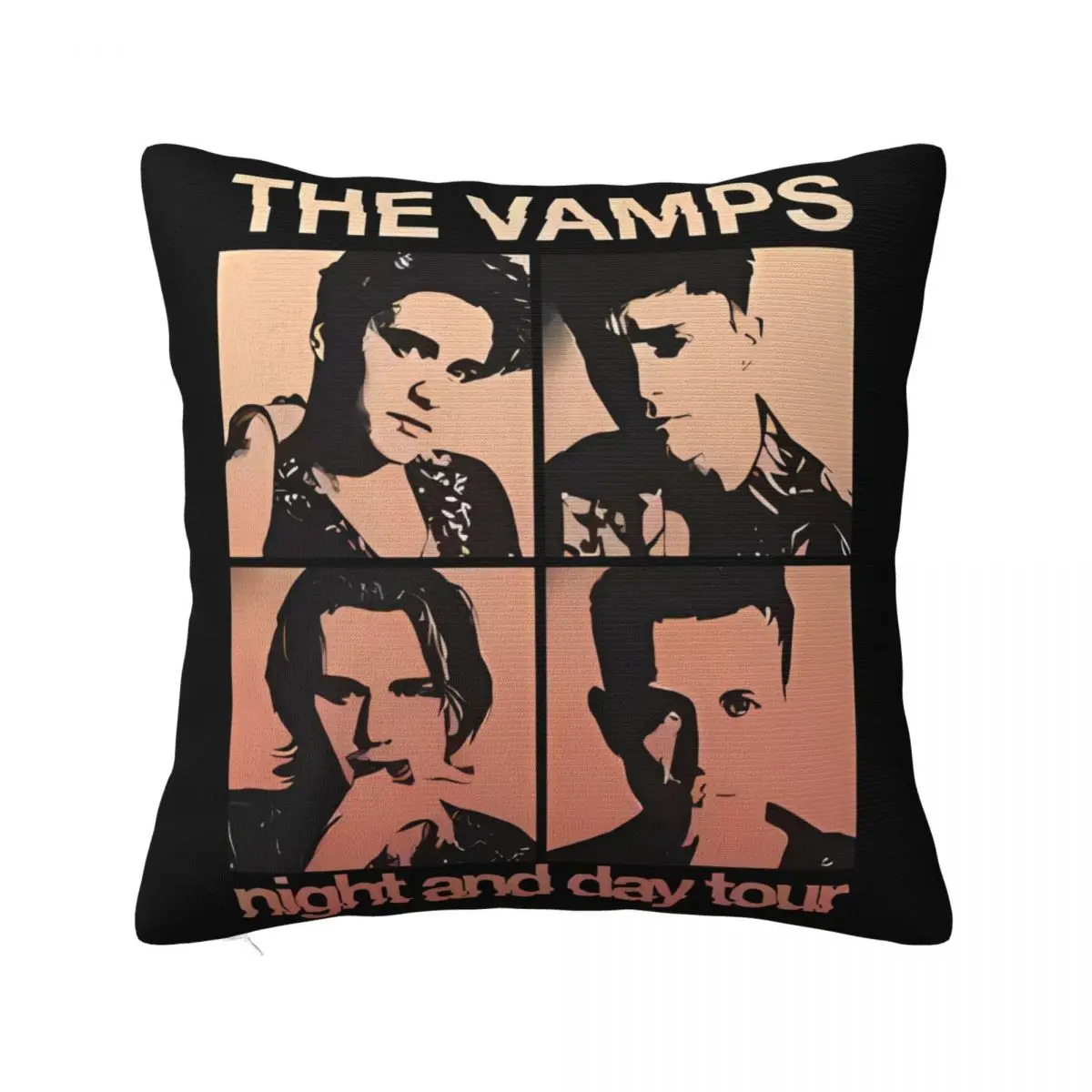 The Vamps Band Night Day Tour Cushion Pillowcase 40X40 Anime Body Pillow Case Pillow Case Pillow Cover